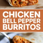 Chicken Bell Pepper Burritos