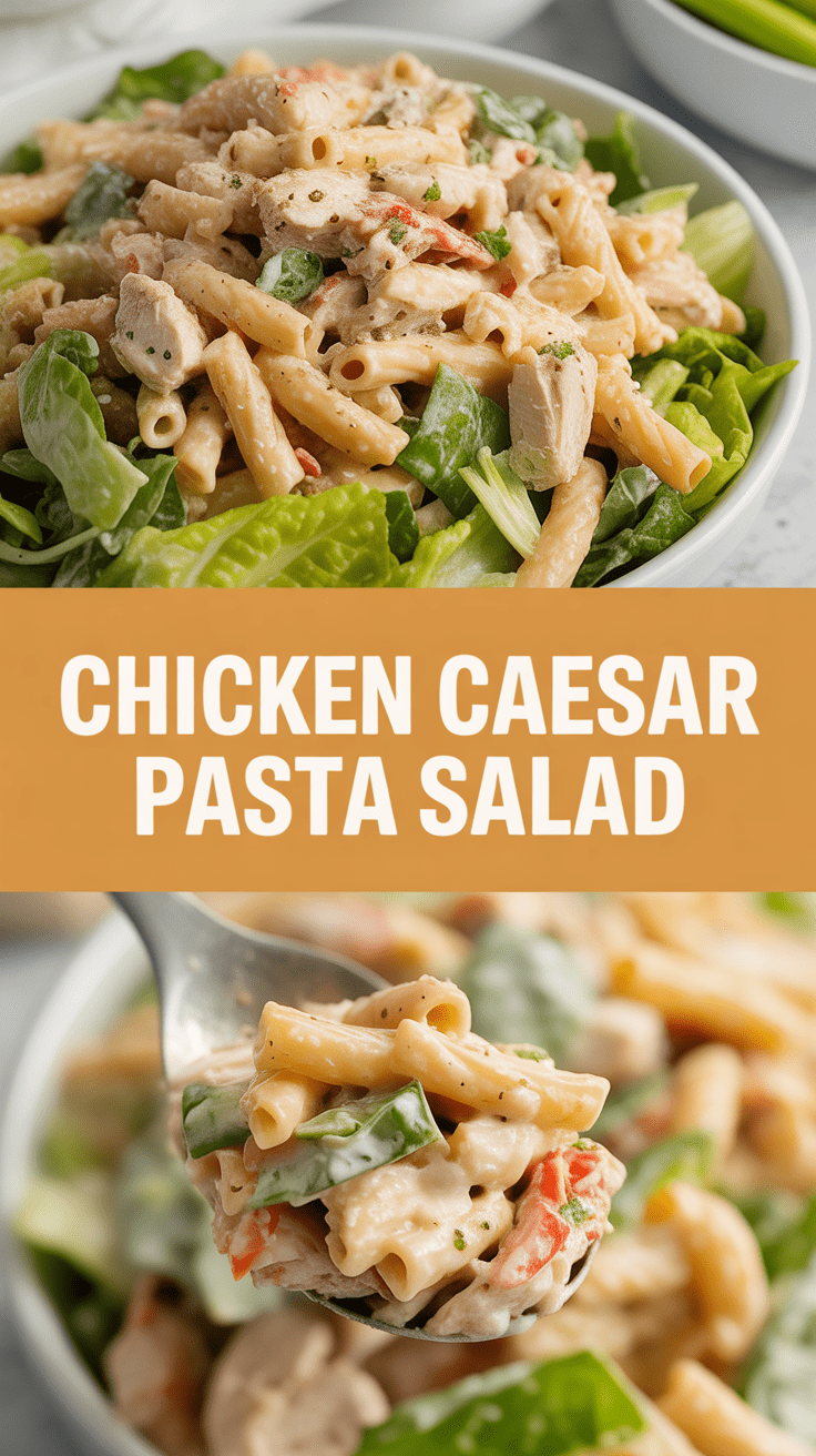 Chicken Caesar Pasta Salad