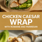 Chicken Caesar Wrap with Romaine and Parmesan