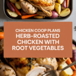 Chicken Coop Plans Herb-Roasted Chicken with Root Vegetables