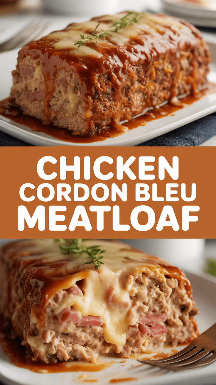 Chicken Cordon Bleu Meatloaf