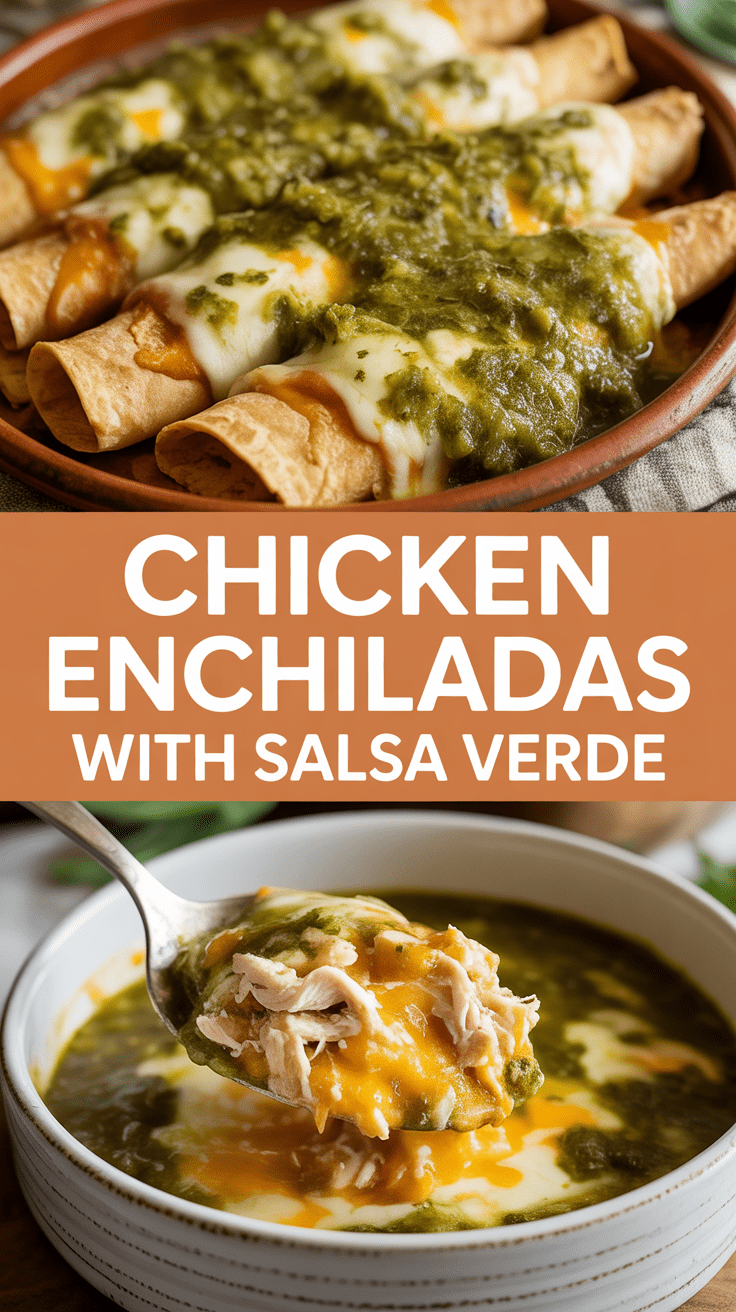 Chicken Enchiladas With Salsa Verde