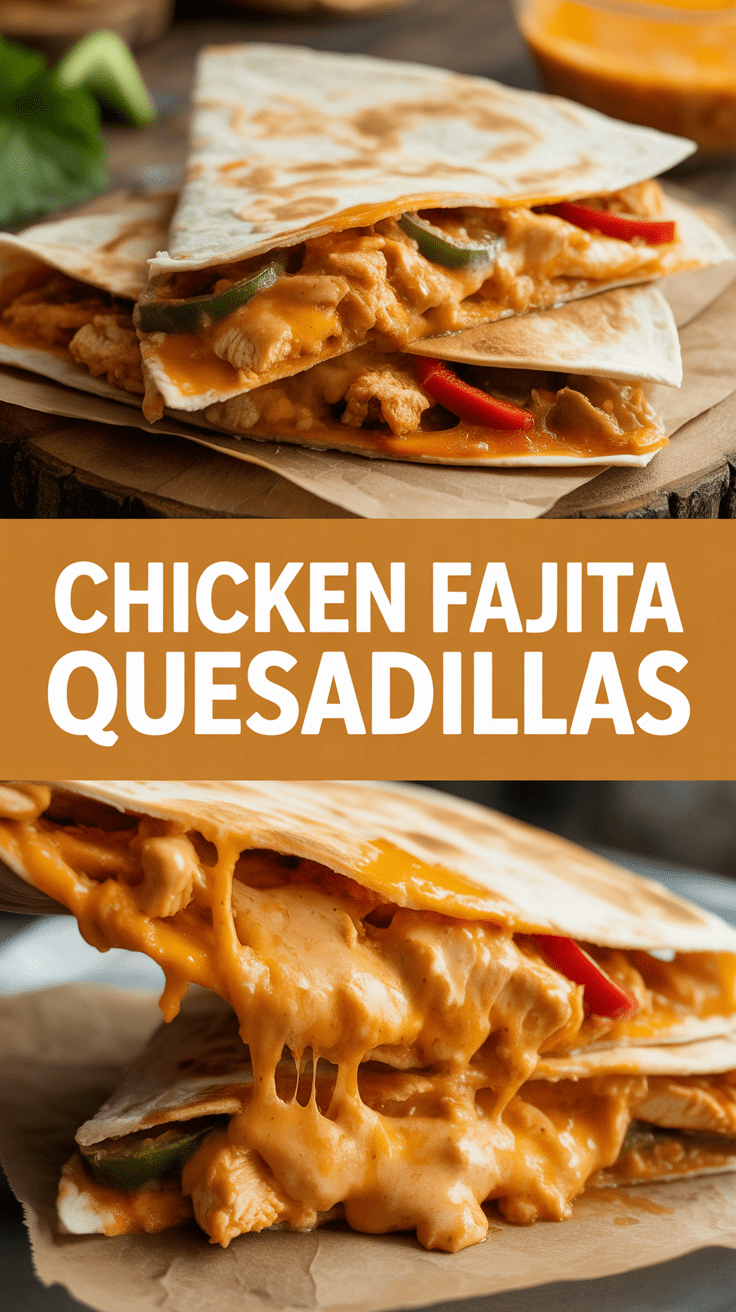 Chicken Fajita Quesadillas