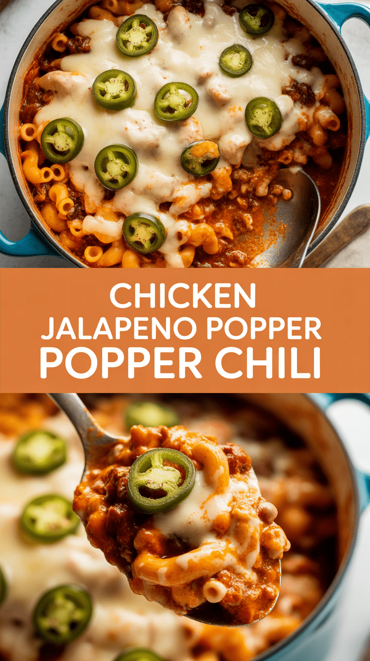 Chicken Jalapeno Popper Chili