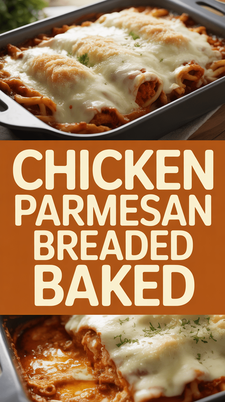 Chicken Parmesan Breaded Baked