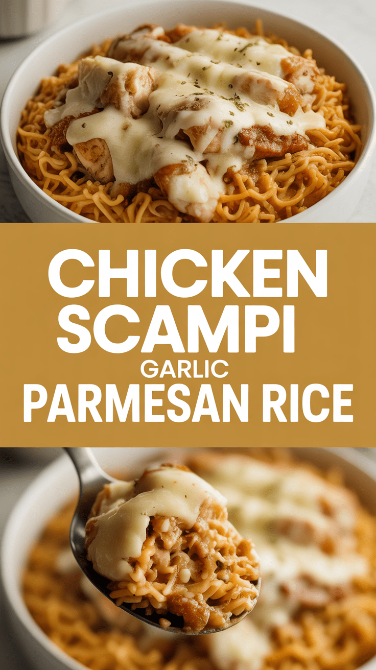 Chicken Scampi Garlic Parmesan Rice