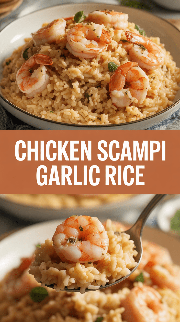 Chicken Scampi Garlic Rice