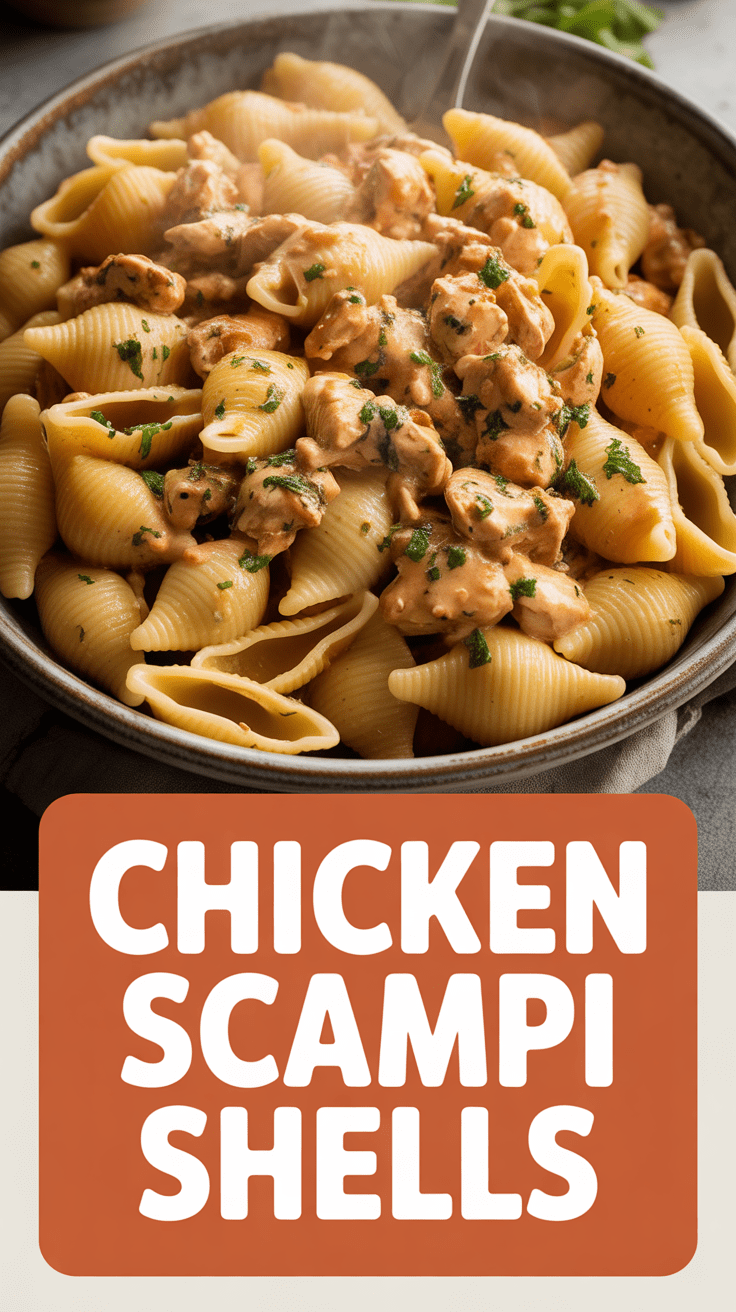 Chicken Scampi Shells
