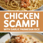Chicken Scampi With Garlic Parmesan Rice