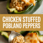 Chicken Stuffed Poblano Peppers