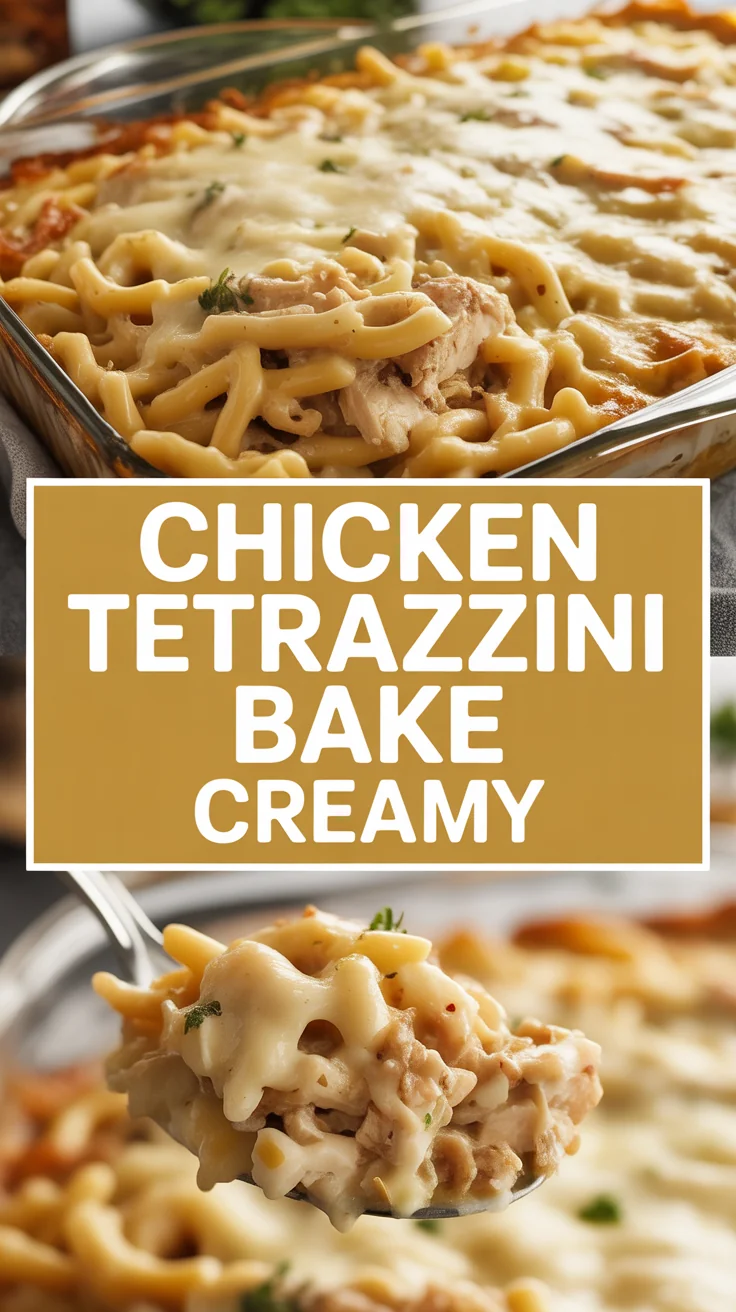 Chicken Tetrazzini Bake Creamy