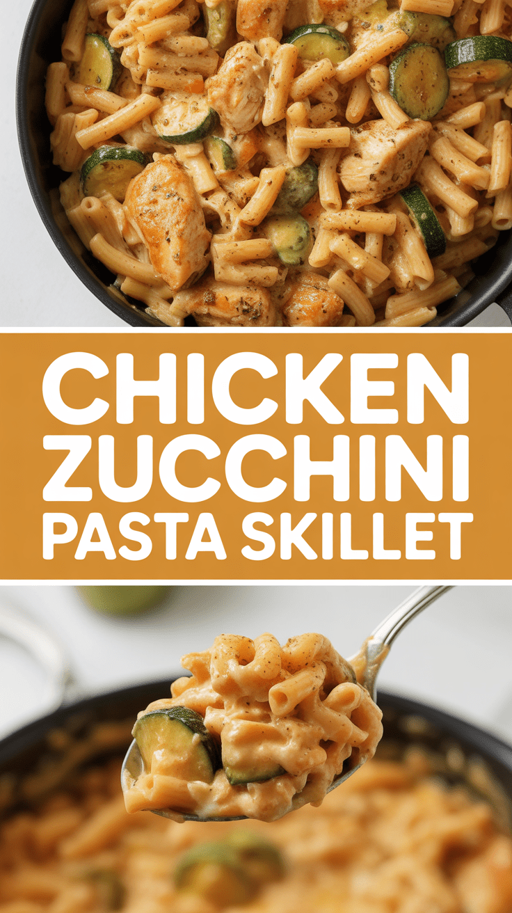 Chicken Zucchini Pasta Skillet