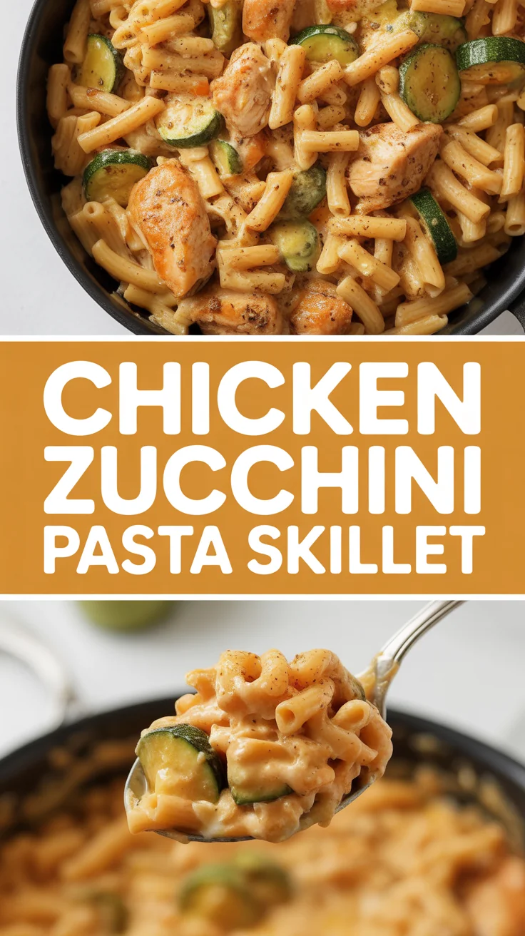 Chicken Zucchini Pasta Skillet