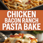 Chicken bacon ranch pasta bake