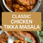 Classic chicken tikka masala with creamy tomato sauce