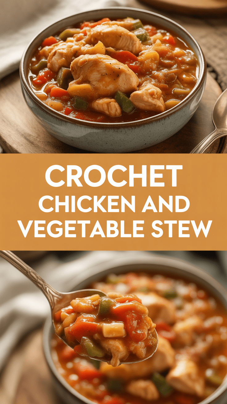 Crochet Chicken and Vegetable Stew
