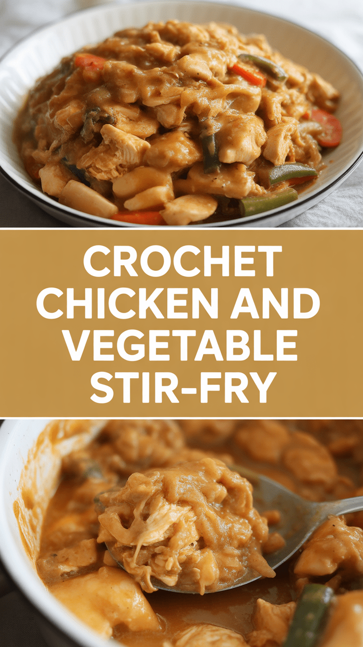 Crochet Chicken and Vegetable Stir-Fry
