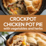 Crockpot Chicken Pot Pie with Vegetables and Herbs