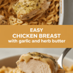 Easy chicken breast with garlic and herb butter