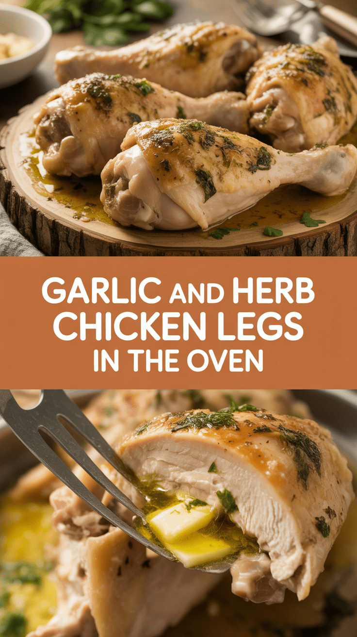 Garlic and Herb Chicken Legs in the Oven