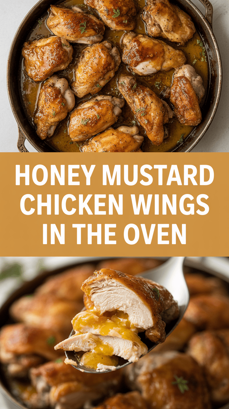 Honey Mustard Chicken Wings in the Oven