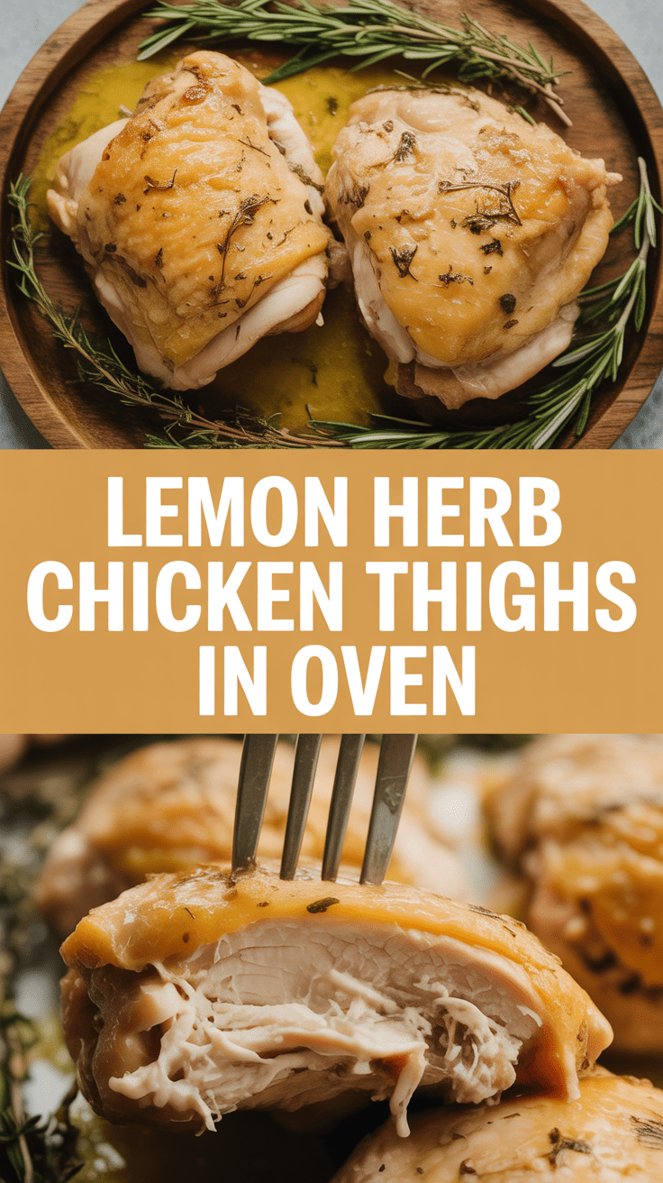 Lemon Herb Chicken Thighs in Oven