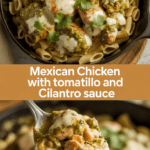 Mexican Chicken with Tomatillo and Cilantro Sauce