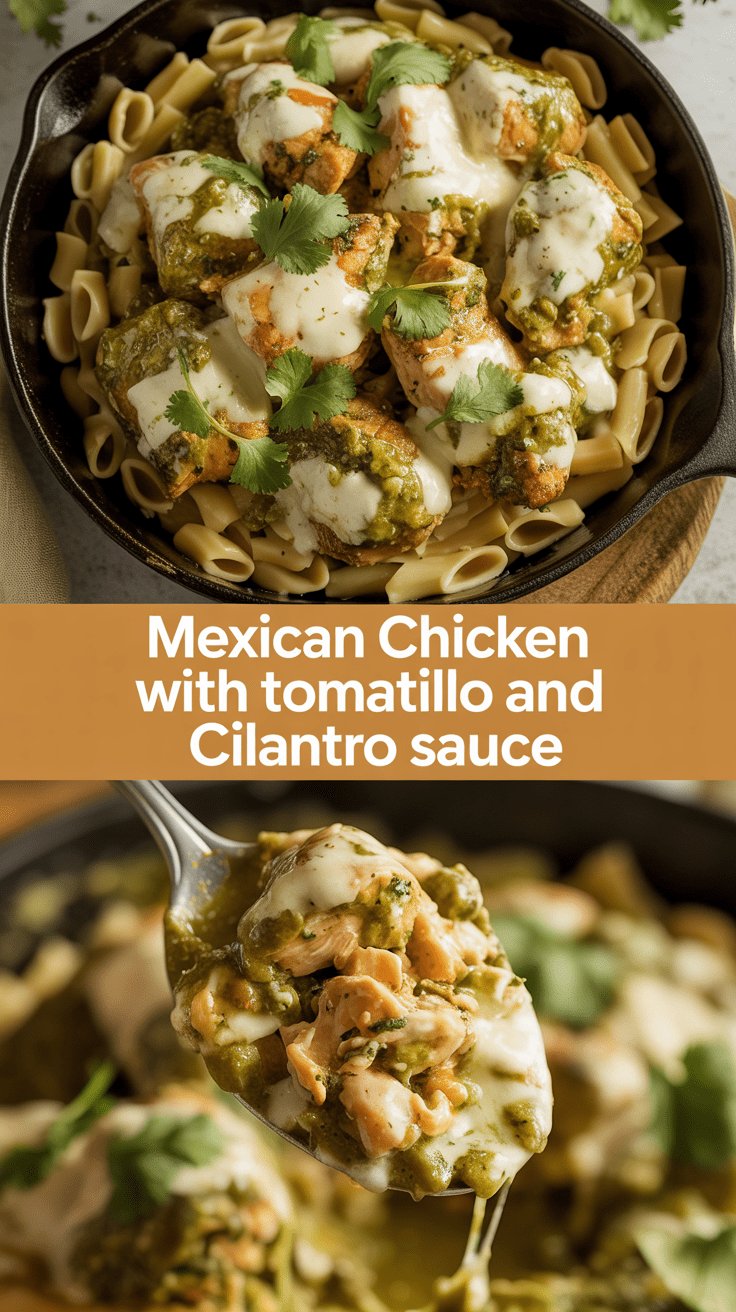 Mexican Chicken with Tomatillo and Cilantro Sauce