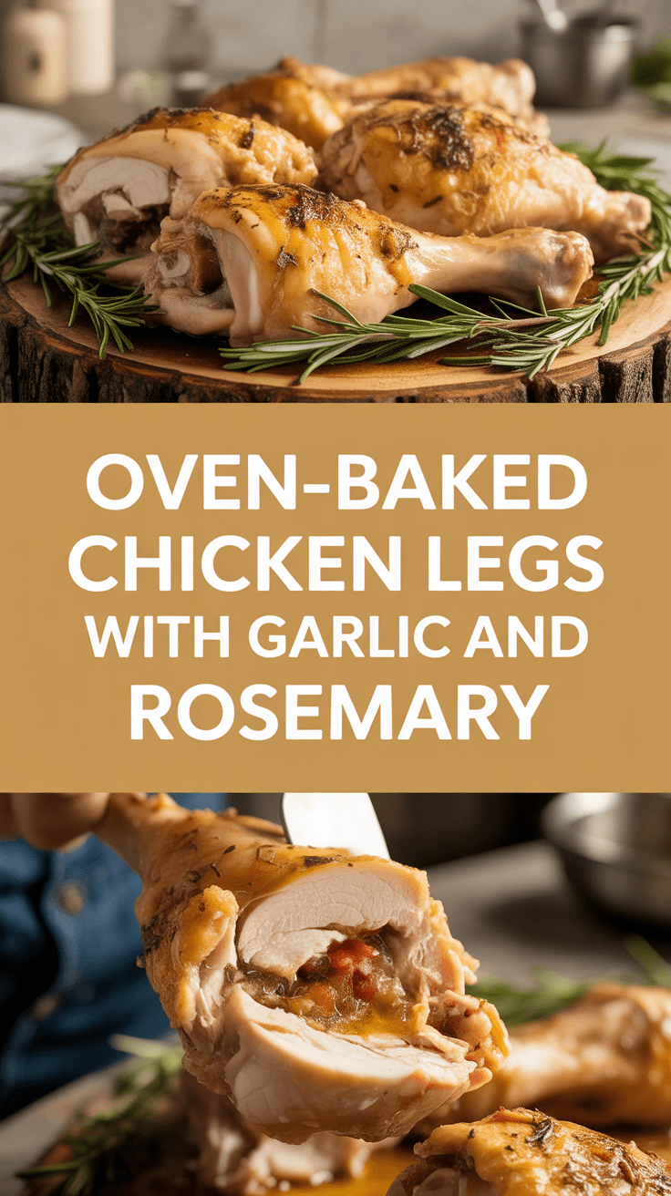 Oven-Baked Chicken Legs with Garlic and Rosemary
