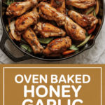 Oven Baked Honey Garlic Chicken Wings