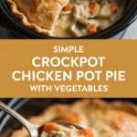Simple Crockpot Chicken Pot Pie with Vegetables
