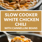 Slow Cooker White Chicken Chili with Cannellini Beans