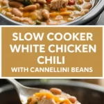 Slow Cooker White Chicken Chili with Cannellini Beans